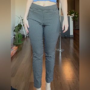 Checkered Black and White Slacks